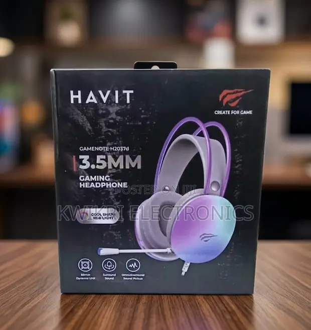 Havit HV-H2037d RGB Gaming Headphones with Mic - 1
