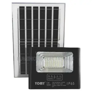50W Solar Flood Light with Panel - Outdoor Security