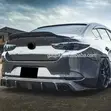 Mazda 3 Sedan Rear Diffuser - Carbon Fibre Finish - 1