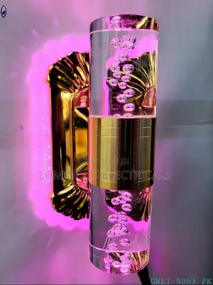 Mwanga wa Ukutani wa Gold & Crystal LED