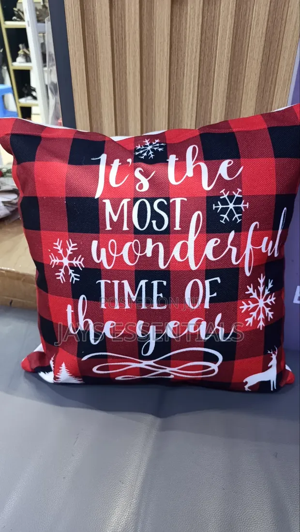 Christmas Throw Pillow Cover - 1