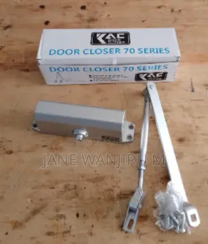 Heavy Duty Office Door Closer - Hydraulic, Silver