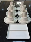 Euro Cuisine Set ya Vyombo vya Chakula vya Stoneware Vipande 32 - 1