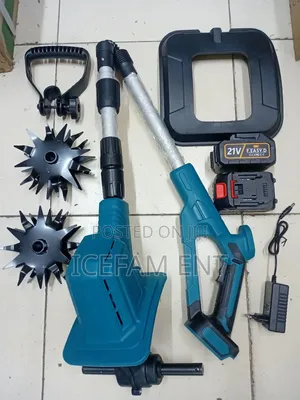 Professional Cordless Tiller - 21V Rechargeable