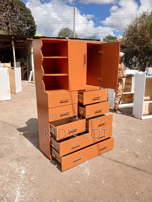 BUILT Brown Chest of Drawers - 8 Drawers - 1