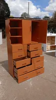 BUILT Brown Chest of Drawers - 8 Drawers - 4