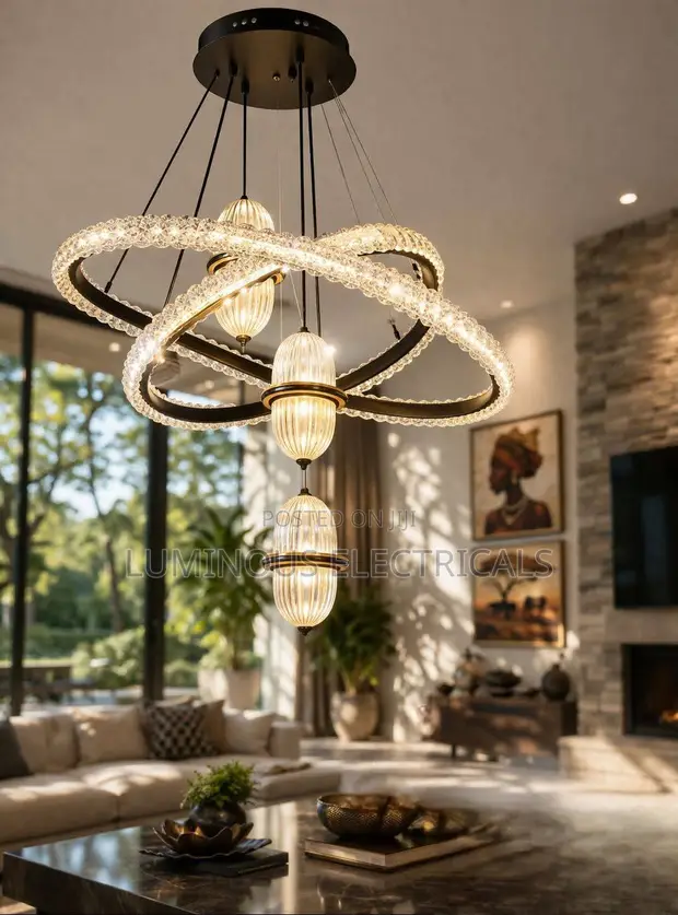 Chandelier ya Crystal - Taa ya Kifahari ya Sebule - 1