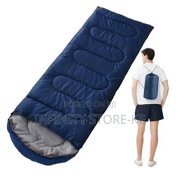 Camping Sleeping Bag - Navy Blue - 1