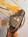 Designer Brown Gucci Open Sandals/Slides - 2
