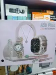 Rose Gold A58 Plus Smartwatch & Jewelry Set - 2