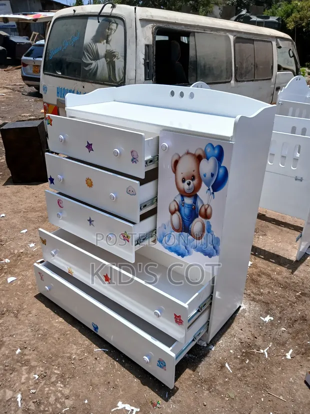 BUILT Decorated Chest of Drawers - White - 1