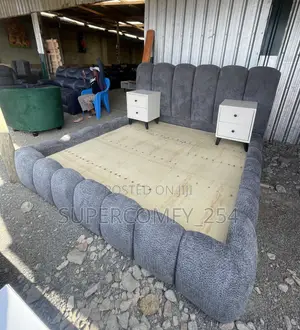 Kitanda King Size Grey Bubble