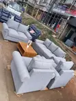 Grey Fabric Boston Seven-Seater Sofa Set - 2