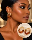 Chic Gold Earrings - 1