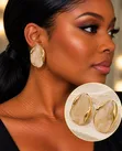 Chic Gold Earrings - 2