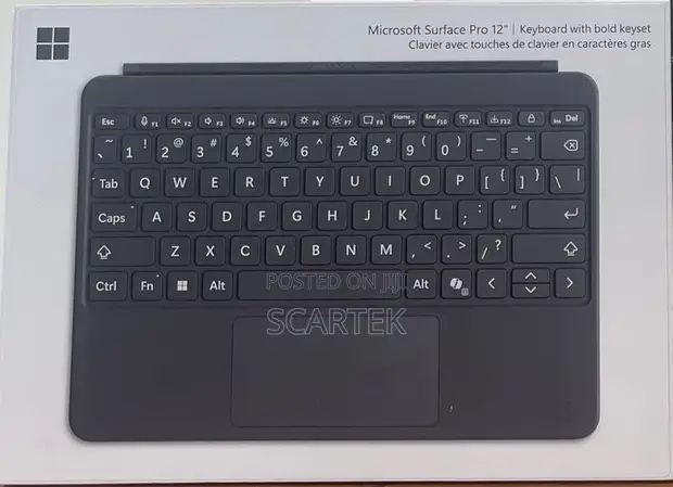 Kibodi ya Microsoft Surface Pro 12-Inch yenye Bold Keyset - 1