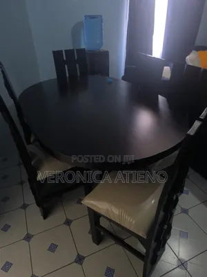 Brand New 6-Seater Oval Dining Set - Black