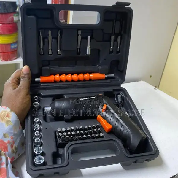 48-Piece Cordless Electric Screwdriver Set - 1