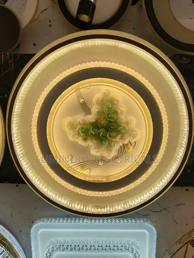 Luxury LED Floral Multi-Ring Flush Mount Ceiling Light - 1
