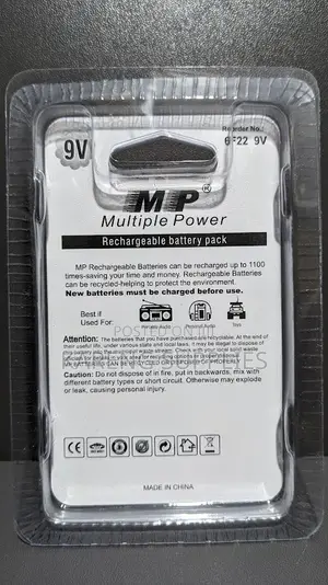MP 9V 300mAh Ni-MH Rechargeable Battery