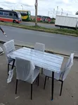 Jedwali la Chakula Kipya na Viti 4 - 1