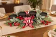 Christmas Centrepiece with 4 Metallic Candle Holders - 1