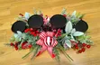 Christmas Centrepiece with 4 Metallic Candle Holders - 2