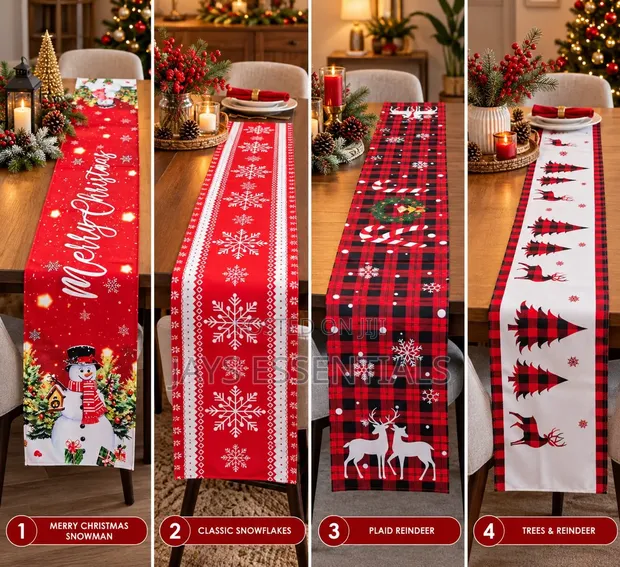 Decorative Christmas Table Runners - 1