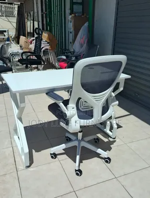 Brand New White Boss Office Products Chair with Study Table