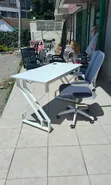 Kiti Kipya Nyeupe cha Boss Office Products na Meza ya Kusomea - 2