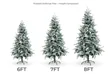 6ft Premium Snow Flocked Christmas Tree - 2