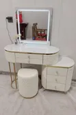 Modern Executive Vanity Dressing Table with LED Mirror - 1