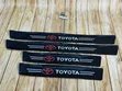 4pc Toyota Branded Carbon Fiber Textured Door Entry Sill Guards - 1
