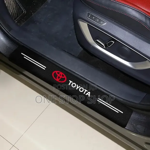 4pc Toyota Branded Waterproof Door Steps & Sills - 1