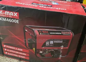 K-Max KM4600E 2.4KVA Portable Generator - Electric Start