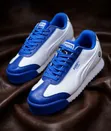 Puma Roma Blue White Sneakers - 1
