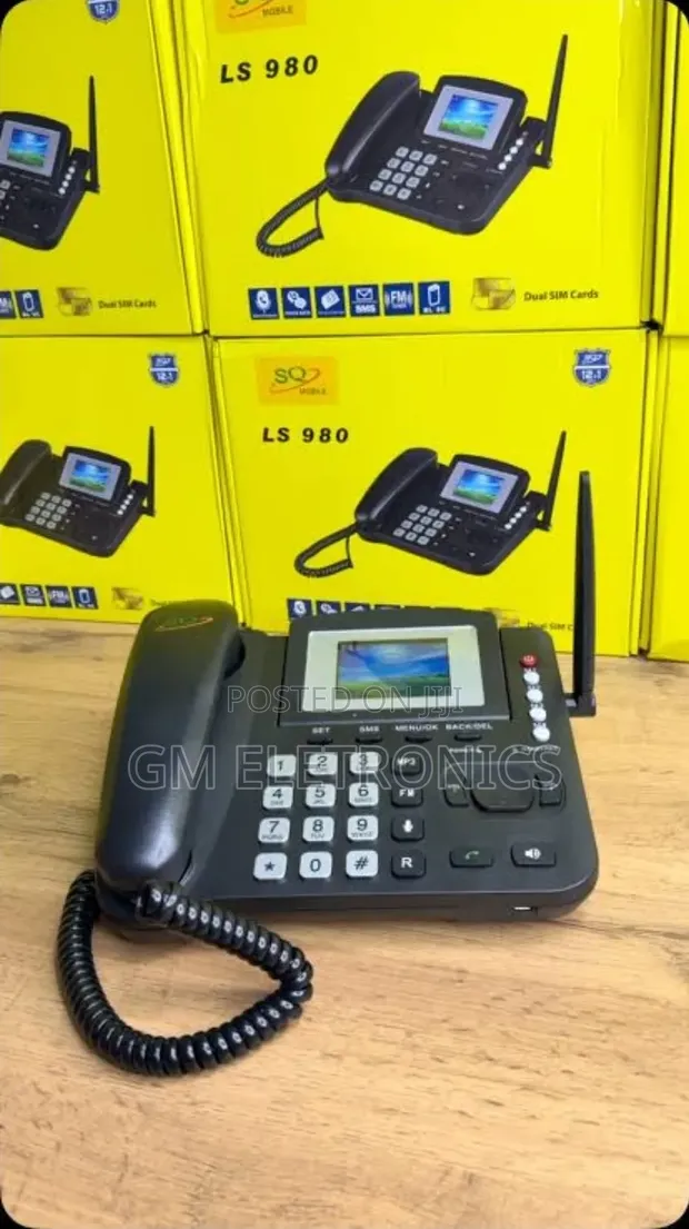 SQ LS 980 Simu ya Mezani Isiyo na Waya ya GSM Dual SIM - 1