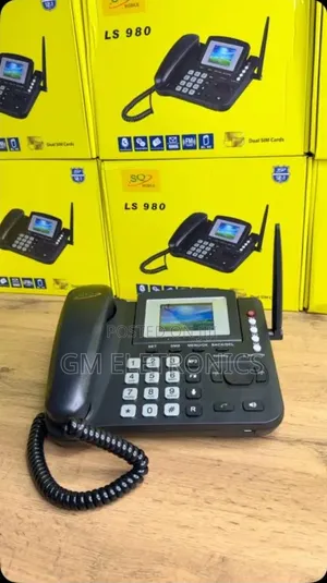 SQ LS 980 Simu ya Mezani Isiyo na Waya ya GSM Dual SIM