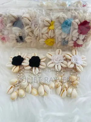 Floral Boho Fabric Earrings
