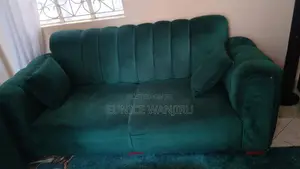 Velvet 5-Seater Sofa Set - Green
