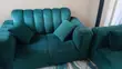 Velvet 5-Seater Sofa Set - Green - 2