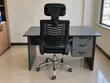 Multi-Colored Office Desk with Swivel Mesh Chair - 1