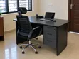 Multi-Colored Office Desk with Swivel Mesh Chair - 2