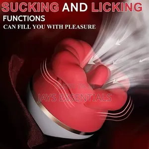 2-in-1 Licking & Sucking Rose Big Mouth Sex Toy