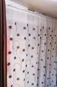 Voile Sheer Curtains - Floral Pattern, Multicolor - 1