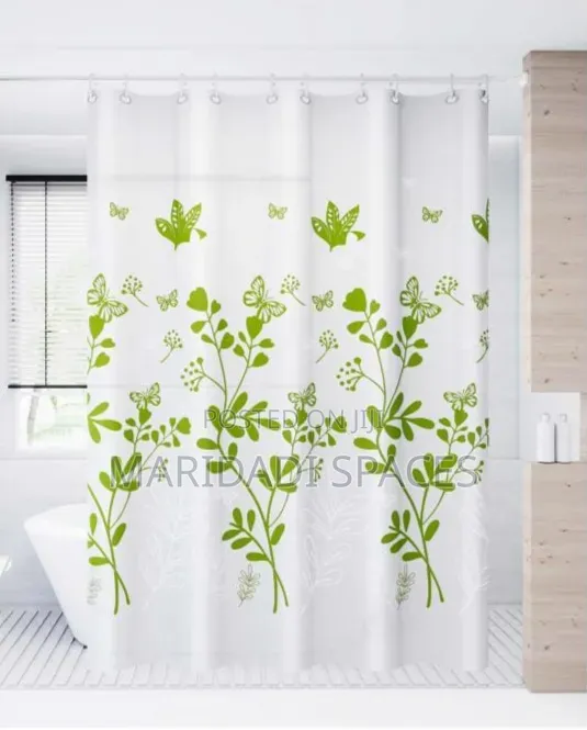 Shower Curtain ya Bafu - Space Saving Design - 1