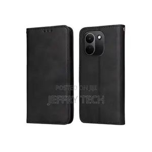 Xiaomi Redmi Note 17 Pro Max Black Retro Leather Flip Case
