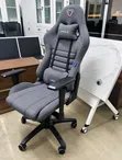 Grey Luxury Ergonomic Gaming Chair with Headrest and Lumbar Support - 2
