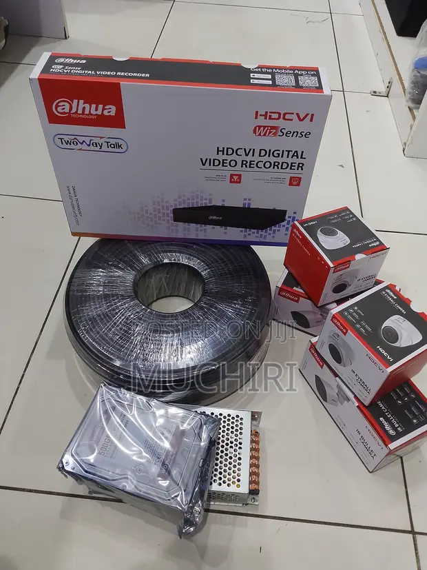 Dahua 4 Channel CCTV Camera Full Package Kit 2MP - 1