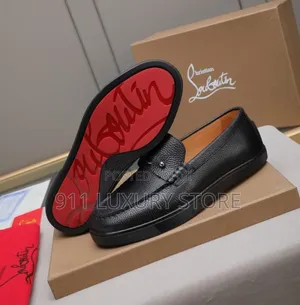 Christian Louboutin Loafers - Black Leather